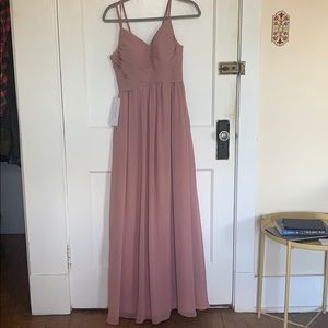 Azazie Blake Bridesmaid Dress Dusty Rose